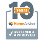 10 years screened and approved by Home Advisor